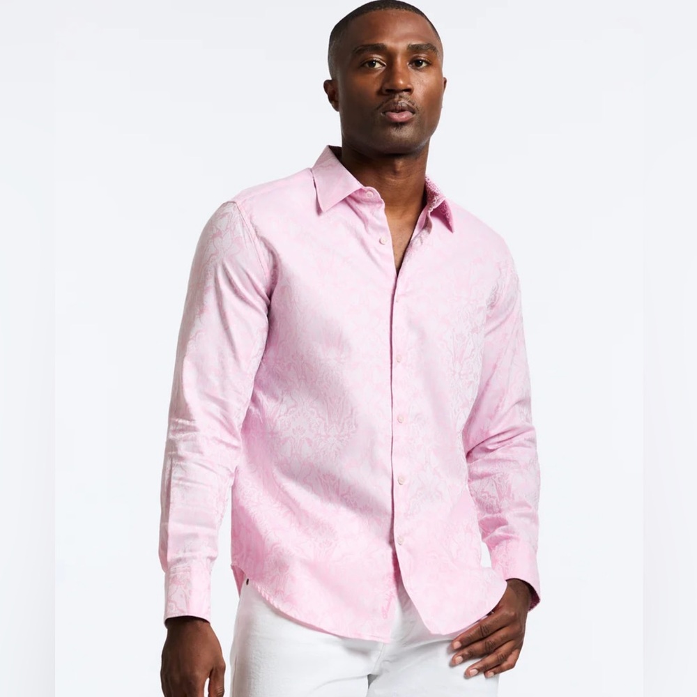BNWT ROBERT GRAHAM HIGHLAND LONG SLEEVE BUTTON DOWN SHIRT, SIZE M